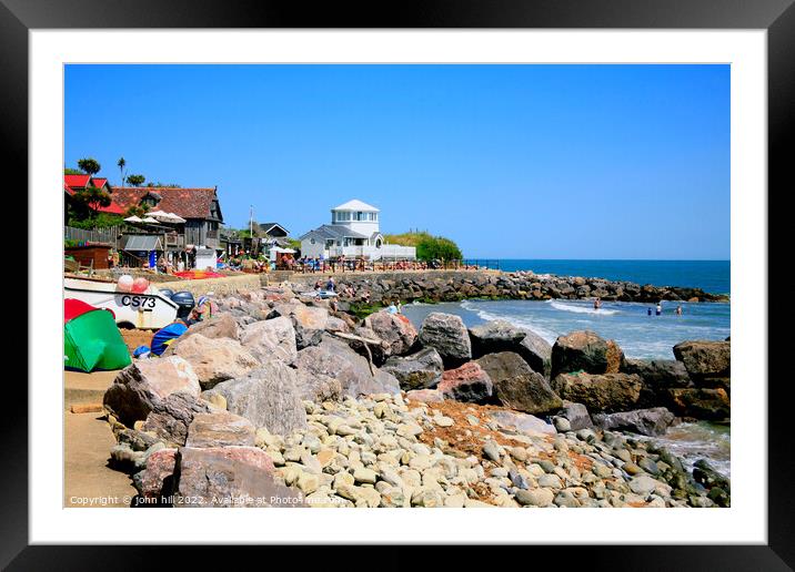 Steephill Cove, Isle of Wight Framed Mounted Print by john hill