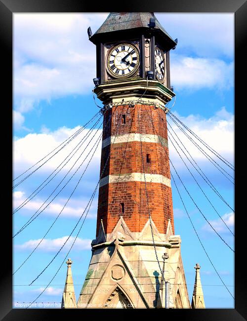 The Clock tower, Skegness, UK. Framed Print by john hill