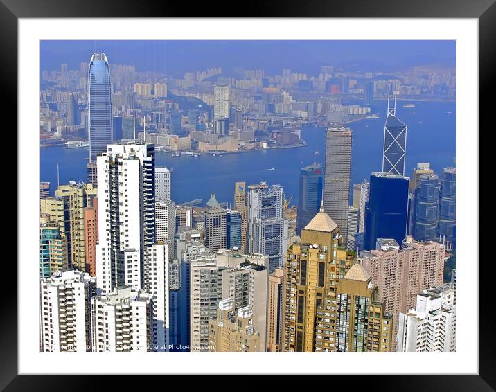 Hong Kong. Framed Mounted Print by john hill