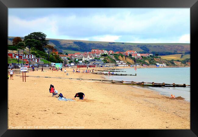 Swanage, Dorset. UK. Framed Print by john hill