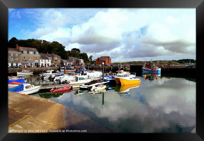 Padstow, Cornwall. Framed Print by john hill