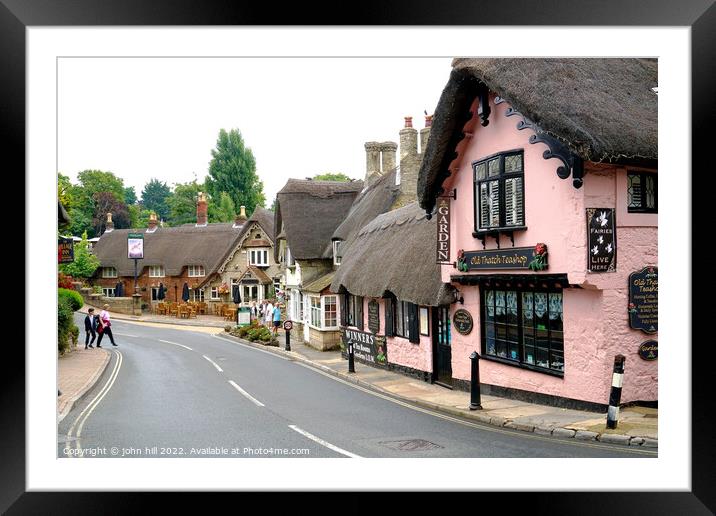Thatch village Shanklin Isle of Wight Framed Mounted Print by john hill