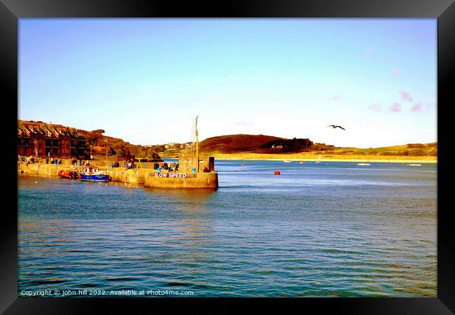 River Camel at Padstow Cornwall. Framed Print by john hill