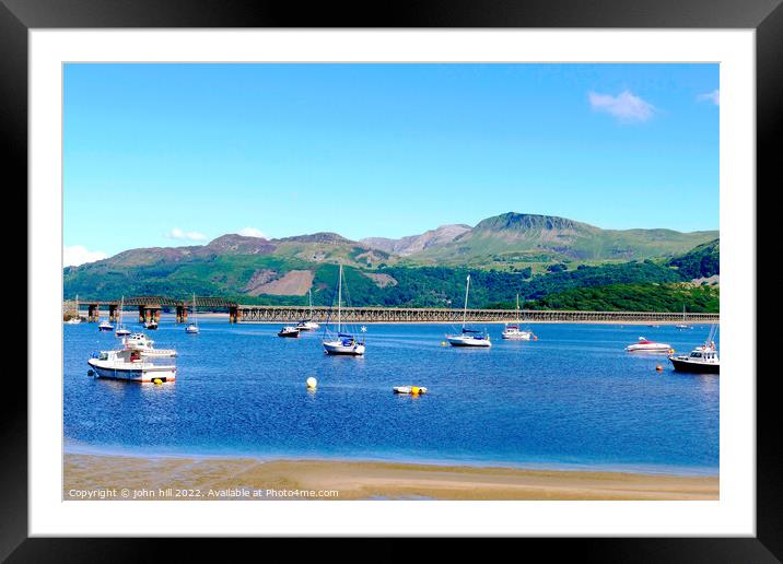 Beautiful Barmouth Wales Framed Mounted Print by john hill