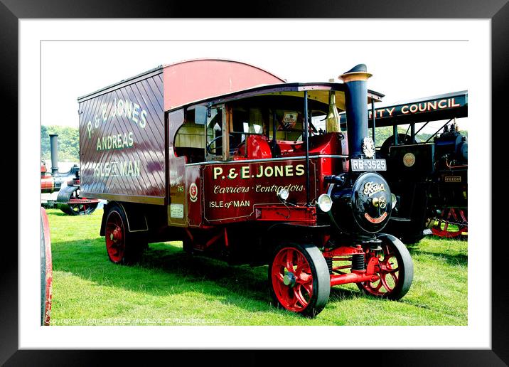 1931 Foden steam wagon. Framed Mounted Print by john hill