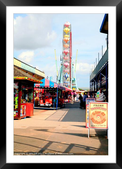 Pleasure beach, Skegness. Framed Mounted Print by john hill