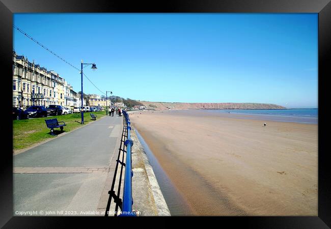 Seafront Filey Yorkshire Framed Print by john hill