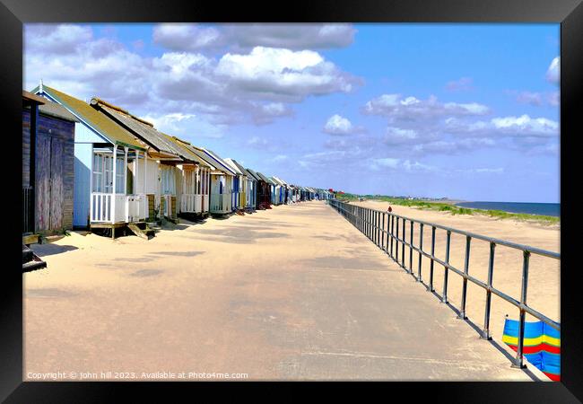 Sandilands Lincolnshire Framed Print by john hill