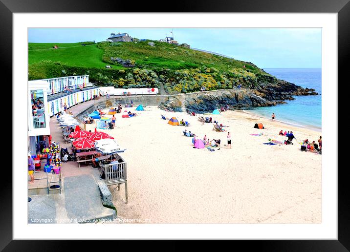 Porthgwidden beach, St. Ives, Cornwall, UK. Framed Mounted Print by john hill