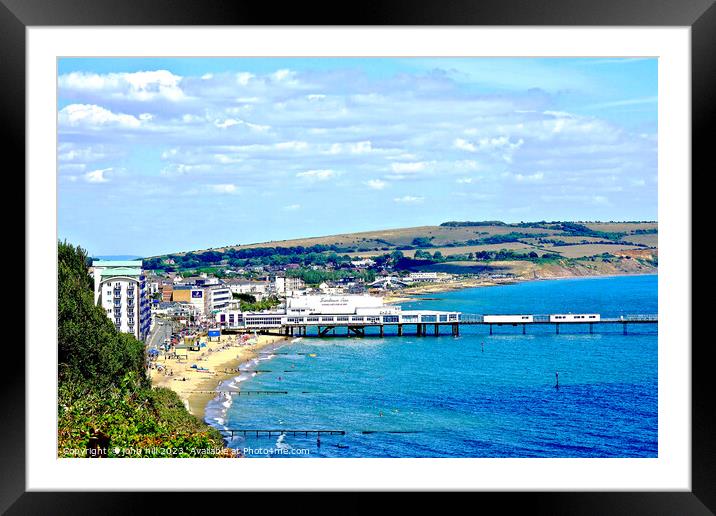 Sandown seafront, Isle of Wight, UK. Framed Mounted Print by john hill