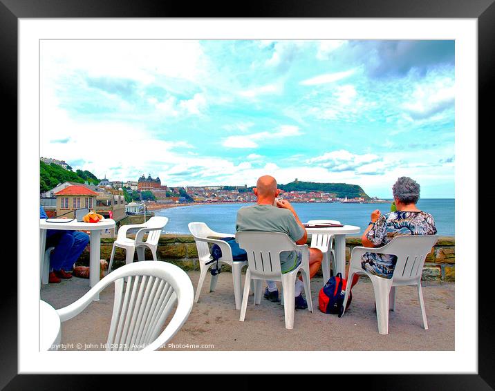 This is the life, Scarborough, North Yorkshire. Framed Mounted Print by john hill