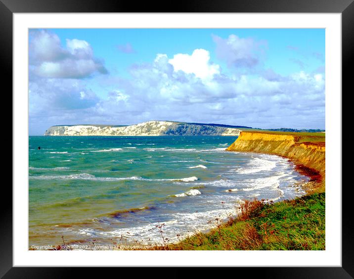 Wild and Serene Compton Bay Framed Mounted Print by john hill