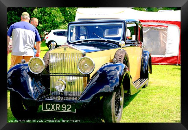 Luxury on Wheels Framed Print by john hill