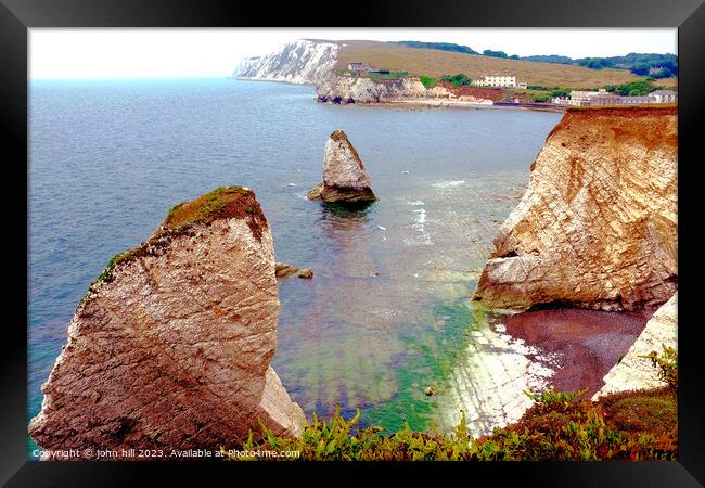 Majestic Views of Freshwater Bay Framed Print by john hill