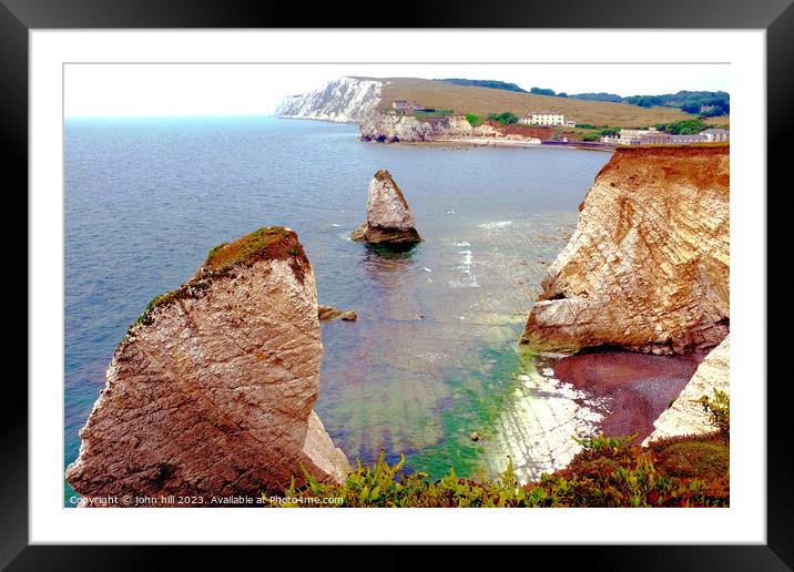 Majestic Views of Freshwater Bay Framed Mounted Print by john hill