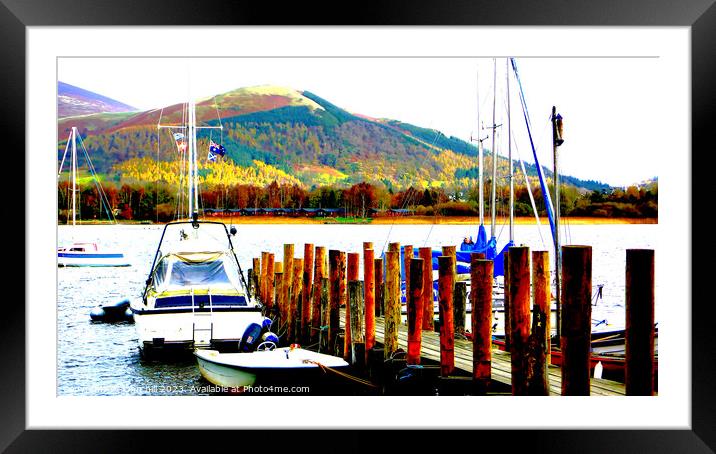 Skiddaw Reflections Framed Mounted Print by john hill