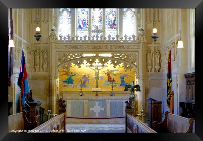 Carisbrooke Castle's Chapel of St. Nicholas: A His Framed Print by john hill