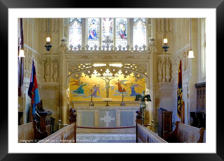 Carisbrooke Castle's Chapel of St. Nicholas: A His Framed Mounted Print by john hill