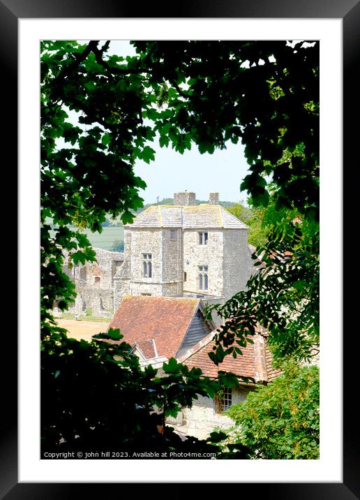 Enchanting Glimpse into History Framed Mounted Print by john hill