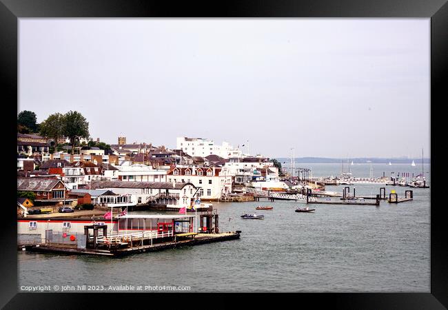 Cowes Isle of Wight Framed Print by john hill
