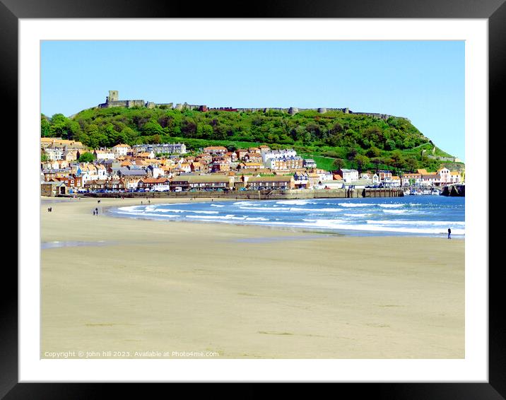 Scarborough's Historic Charm Captured Framed Mounted Print by john hill