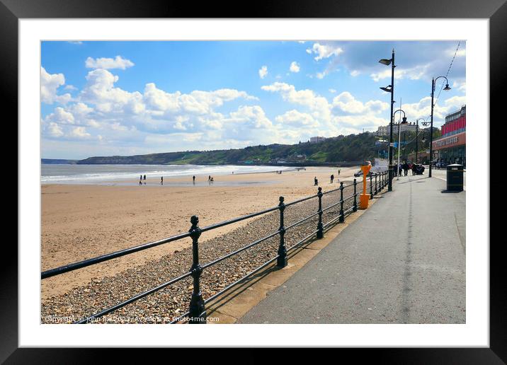 Scarborough's Coastal Allure Unveiled Framed Mounted Print by john hill