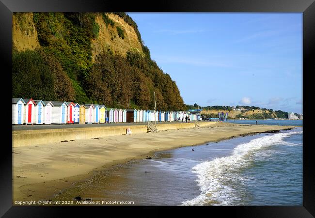 Small Hope beach, Shanklin, Isle of Wight Framed Print by john hill