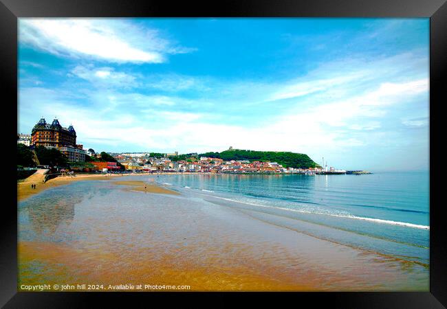 Scarborough, Yorkshire. Framed Print by john hill