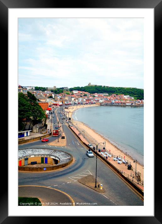 Scarborough foreshore North Yorkshire Framed Mounted Print by john hill