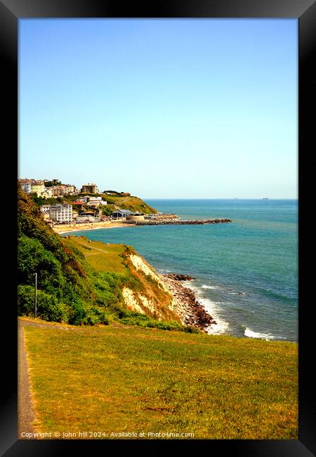 Coastline. Framed Print by john hill