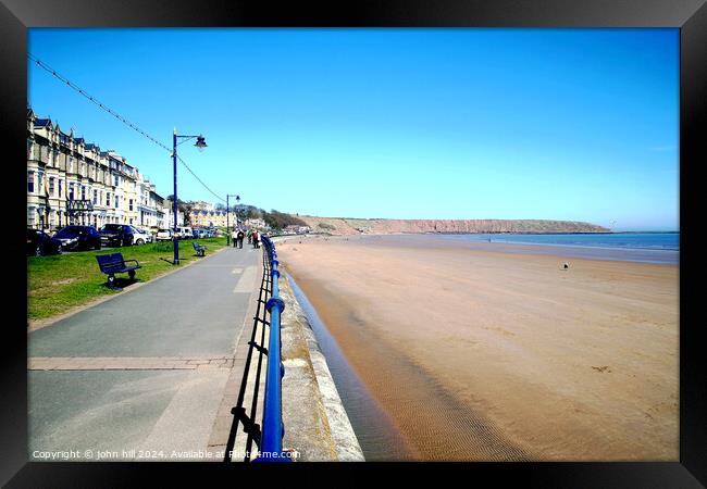 Seafront Filey Yorkshire Framed Print by john hill