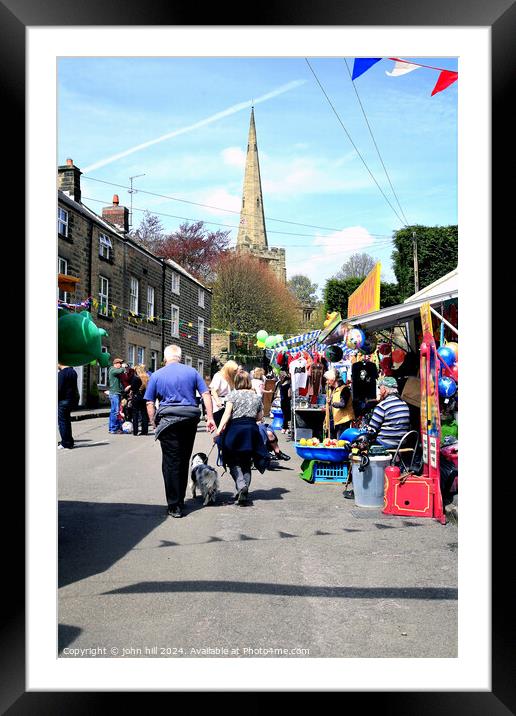 Village Carnival. Framed Mounted Print by john hill