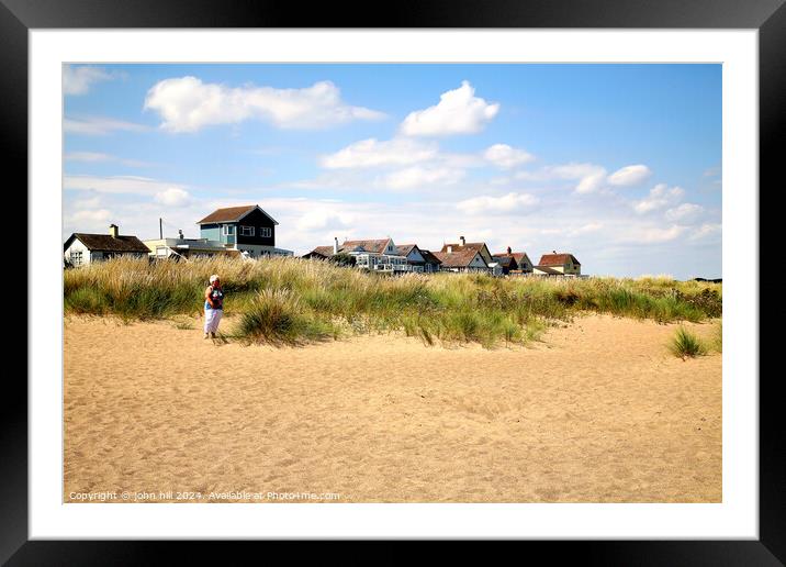 Anderby Creek beach Lincolnshire Framed Mounted Print by john hill