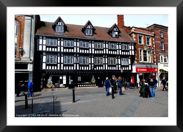 Stoke's coffee shop, Lincoln. Framed Mounted Print by john hill