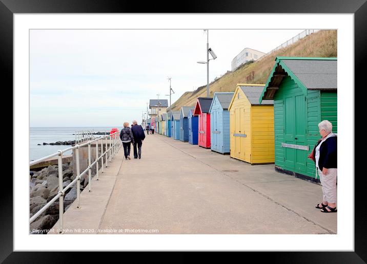 The promenade at Sheringham in Norfolk. Framed Mounted Print by john hill
