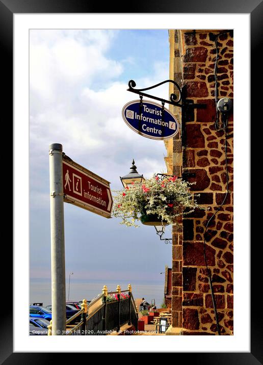 The tourist information centre overloooking the sea at Hunstanton in Norfolk. Framed Mounted Print by john hill