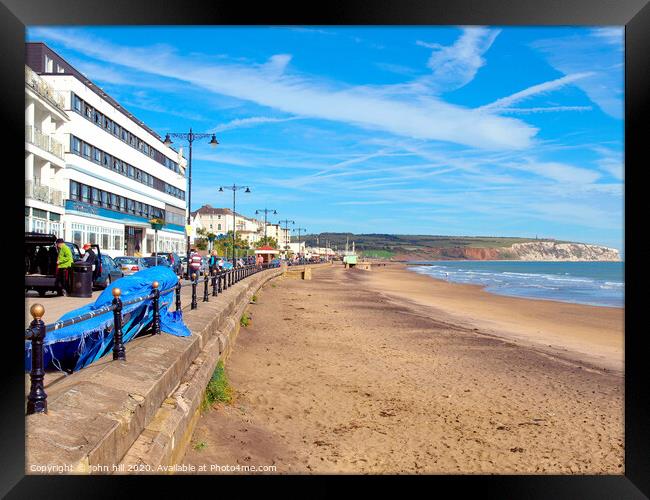 Sandown in October on the Isle of Wight. Framed Print by john hill