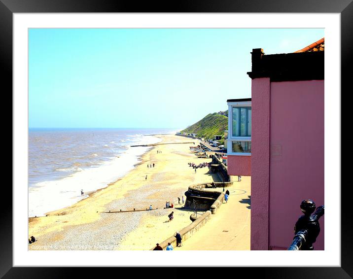 The Beach at Cromer in Norfolk. Framed Mounted Print by john hill