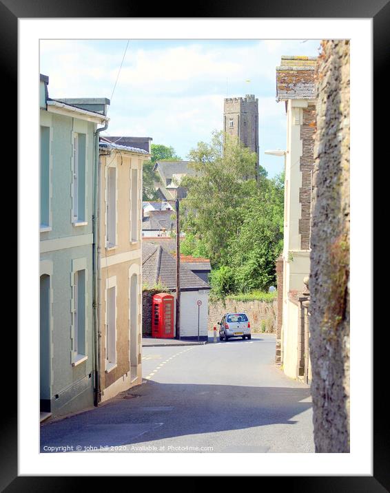 Stoke Fleming, Devon. Framed Mounted Print by john hill