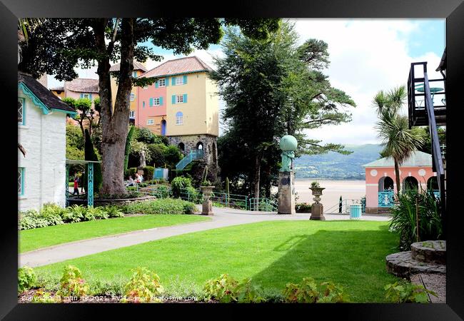 Portmeirion in Wales. Framed Print by john hill