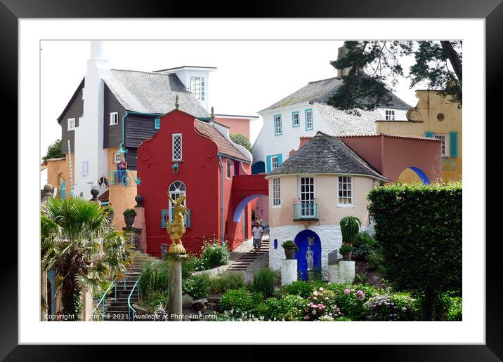 Portmeirion village in Wales. Framed Mounted Print by john hill