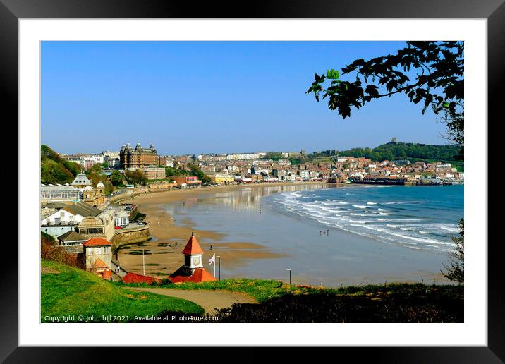 South Beach, Scarborough. Framed Mounted Print by john hill
