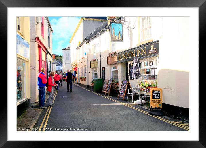 Padstow in Cornwall. Framed Mounted Print by john hill