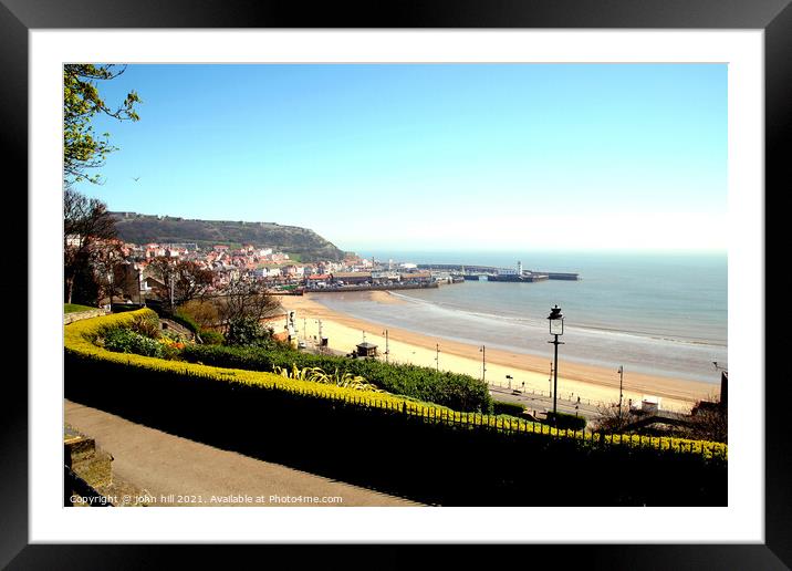 Scarborough in North Yorkshire. Framed Mounted Print by john hill