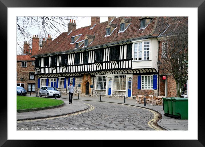 William's College in York. Framed Mounted Print by john hill