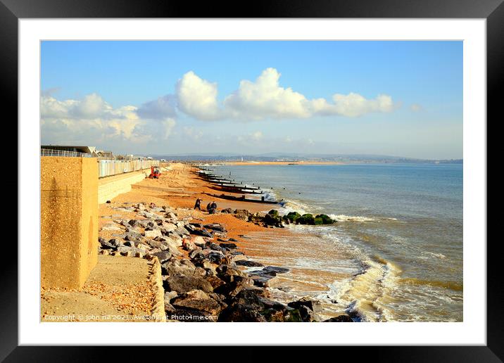 Milford on Sea in Dorset. Framed Mounted Print by john hill