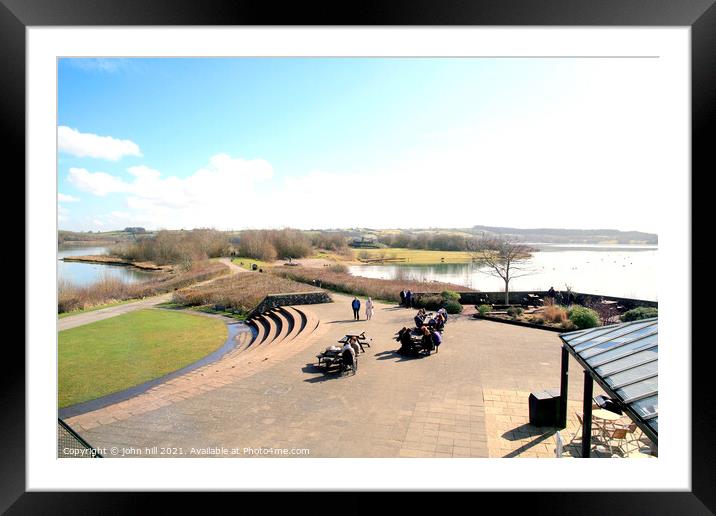 Carsington Water in Derbyshire. Framed Mounted Print by john hill