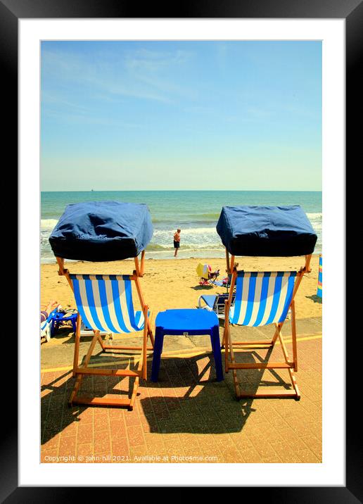 Summer Day. Framed Mounted Print by john hill