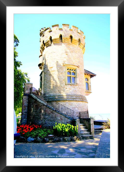 The Appley tower at Ryde on the Isle of Wight. Framed Mounted Print by john hill