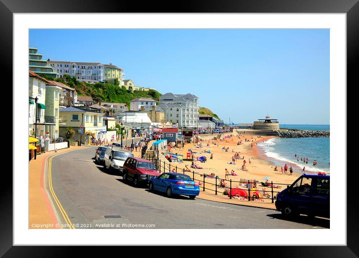 Ventnor on the Isle of Wight. Framed Mounted Print by john hill